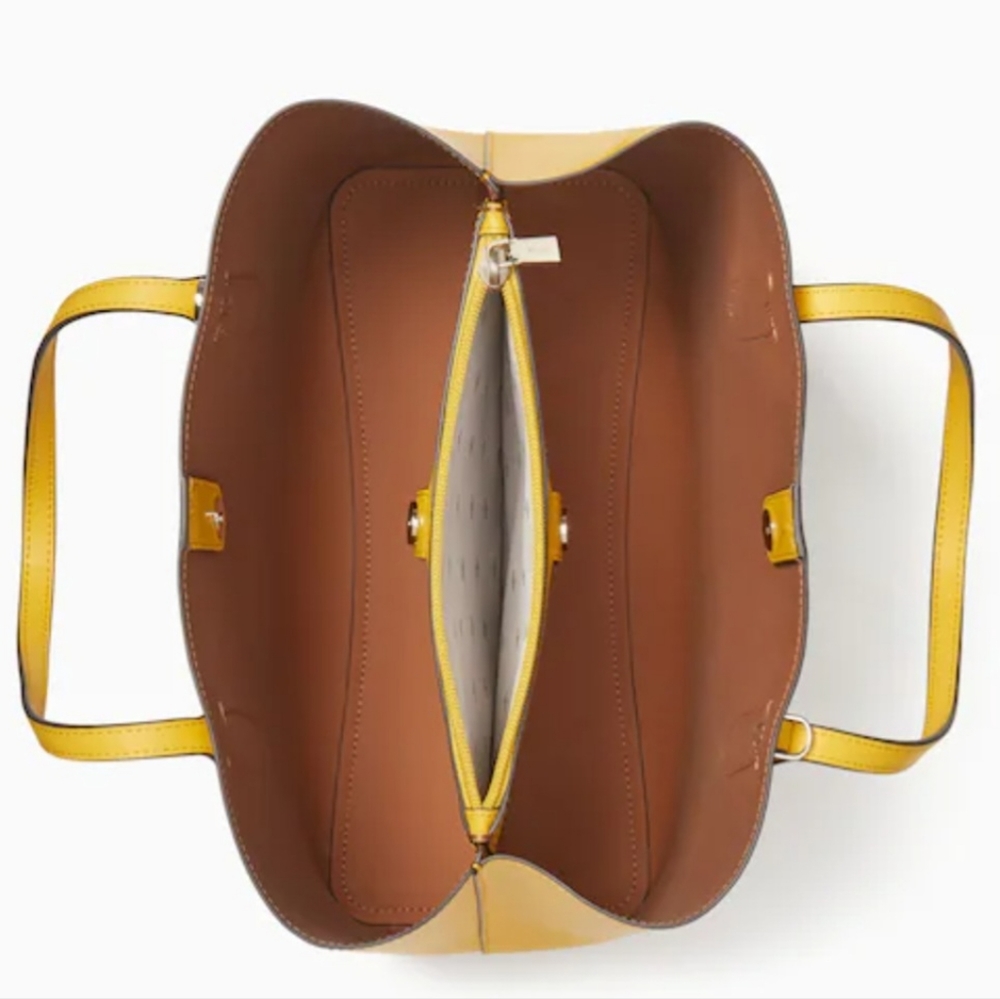 Kate Spade NWT Harper Satchel in Sunflower Field - Picture 3 of 10